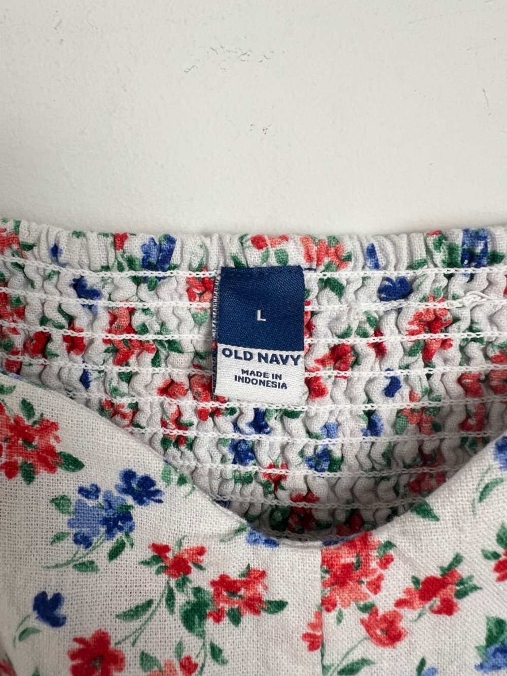 Old Navy Large Fit & Flare Linen Blend Midi Dress In Americana Floral Print - Picture 11 of 12